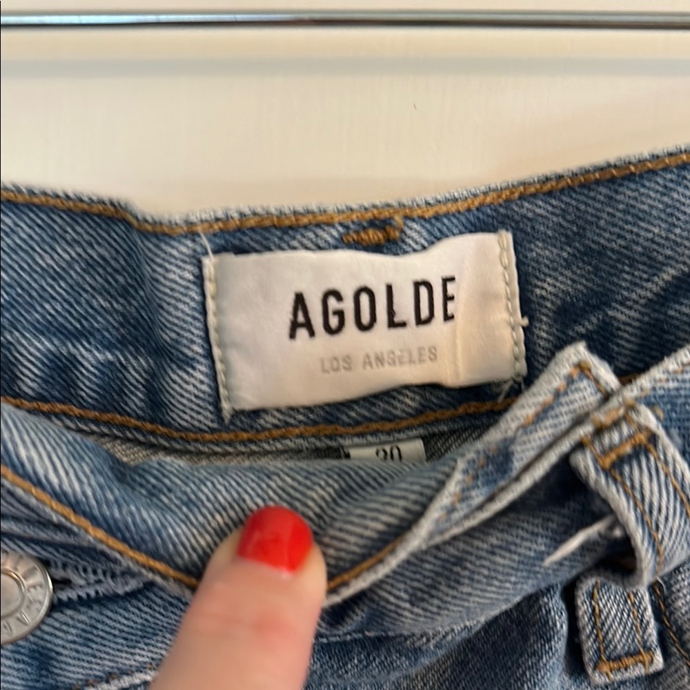 Agolde Mini Denim Skirt - Picture 2 of 4